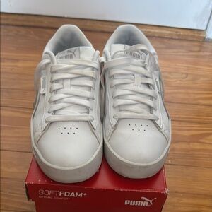 Puma White Sneakers Classic Low-Top Design